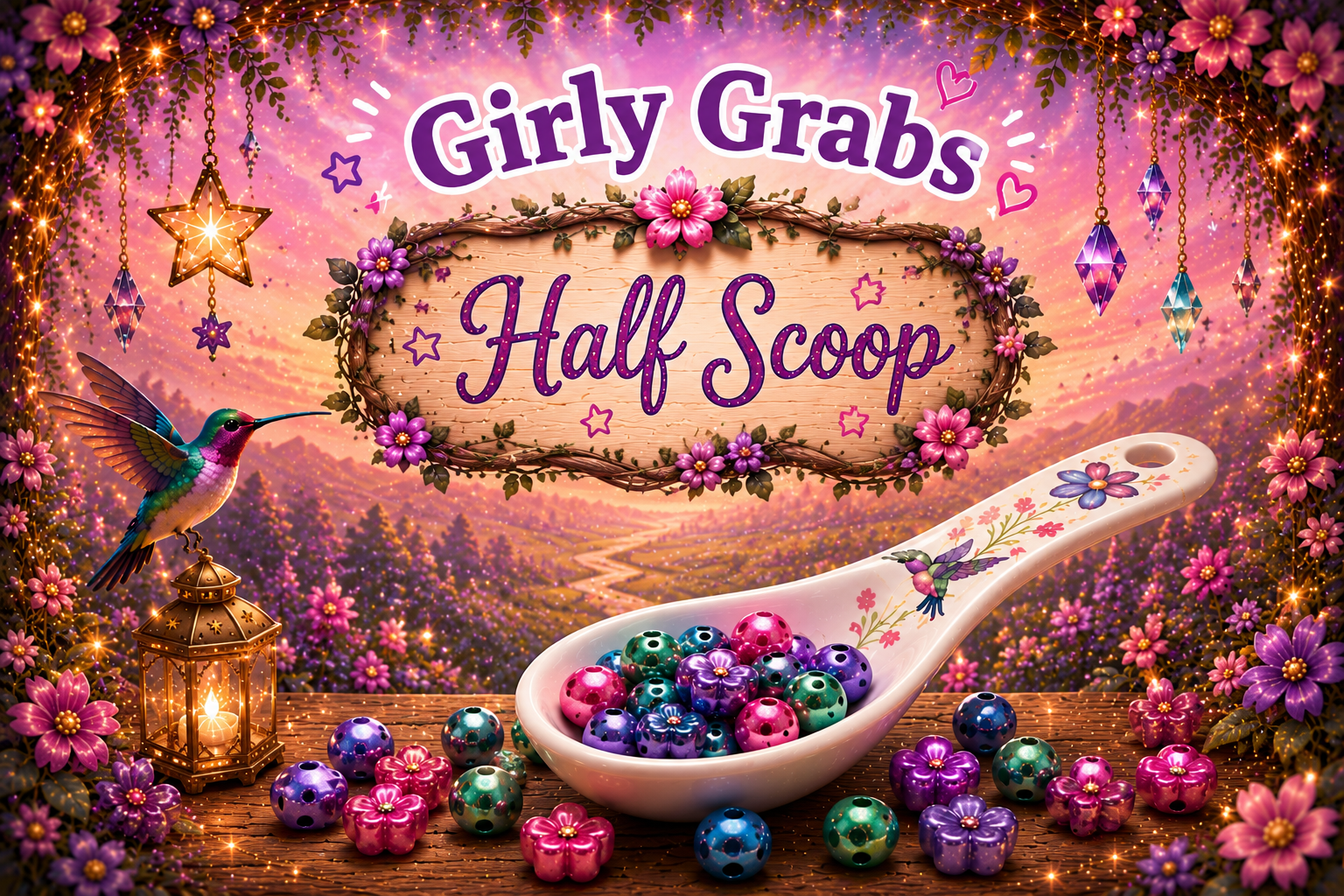 Half Scoop Orders-Girly Grabs Theme