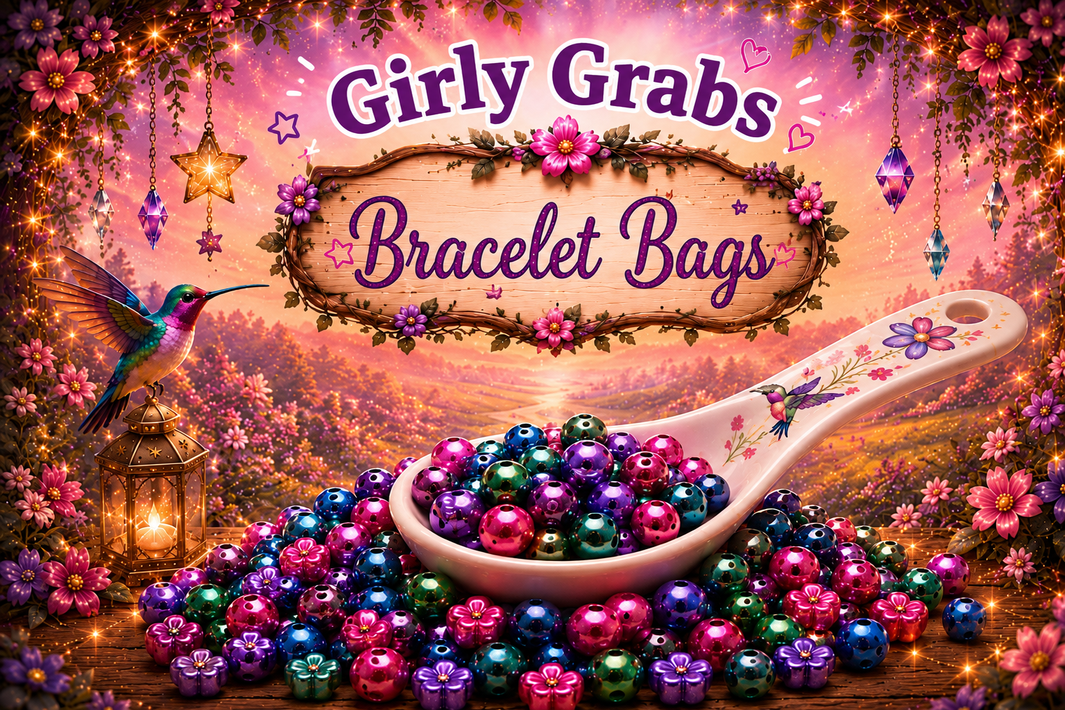 Add-On Bracelet Bag-Girly Grabs Theme